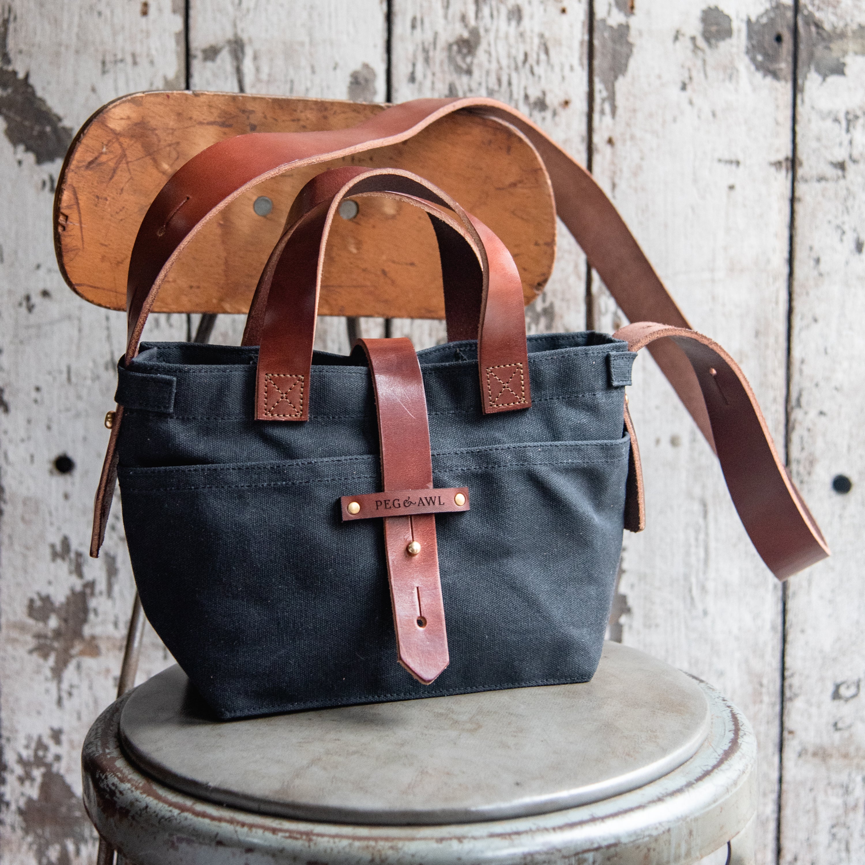 Red House Waxed Canvas Mini Day Pack - SLATE