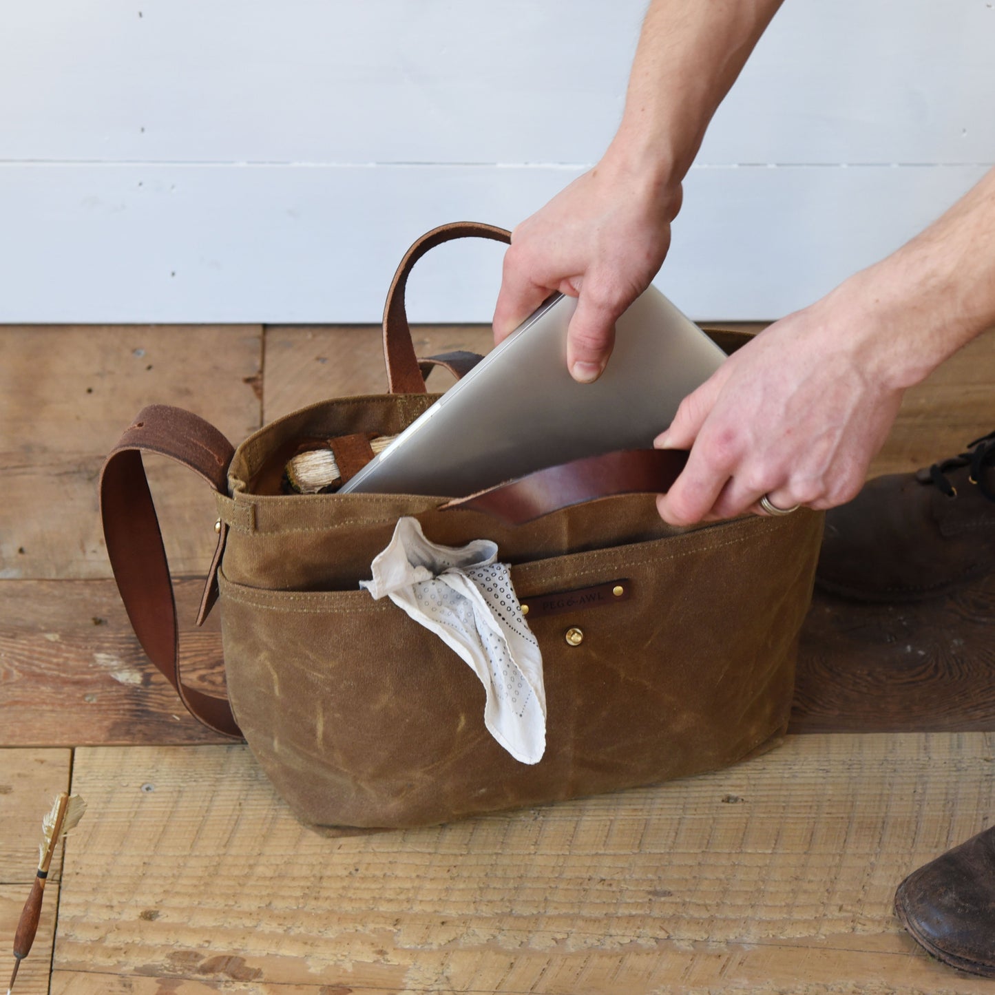 Waxed Canvas Tote