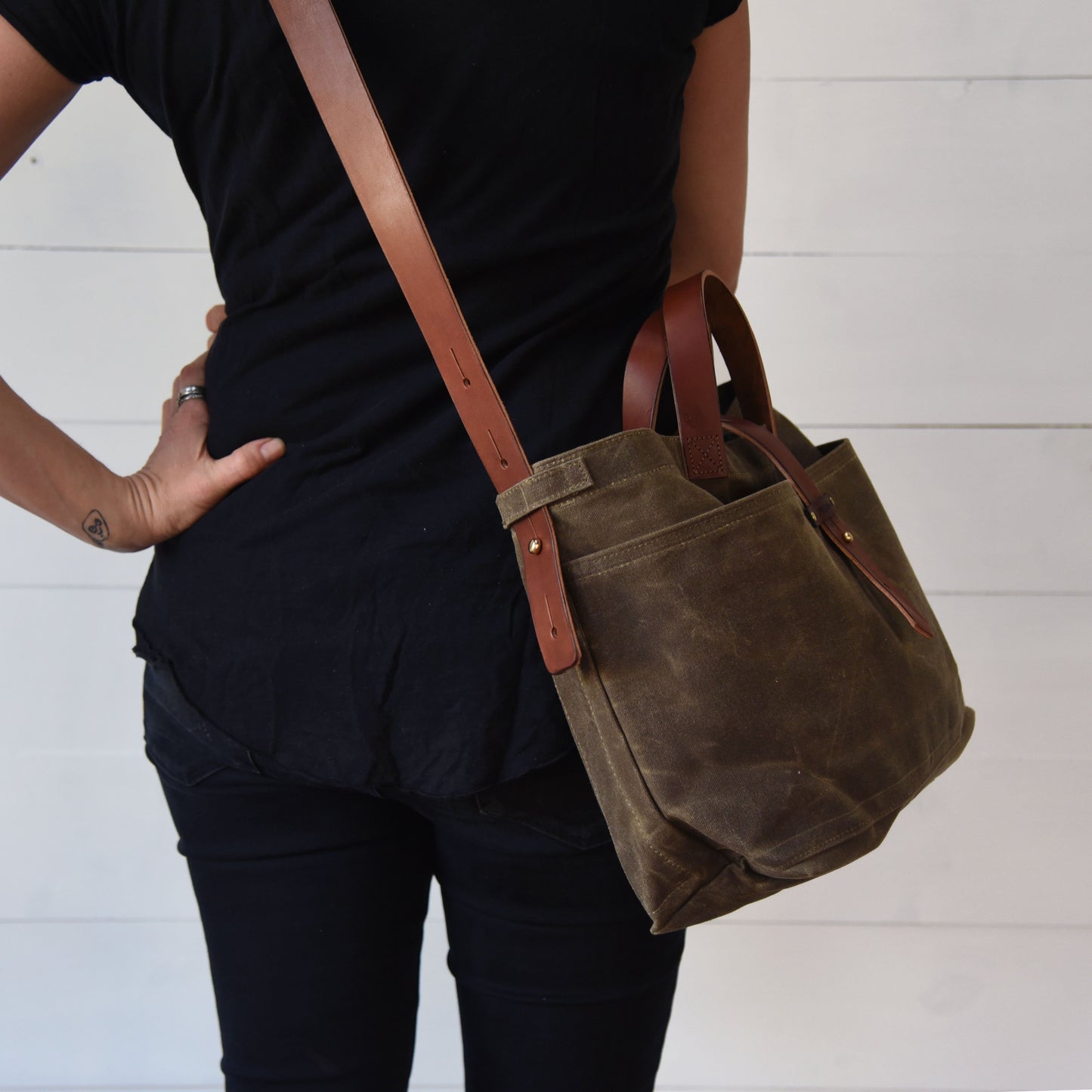 Waxed Canvas Tote